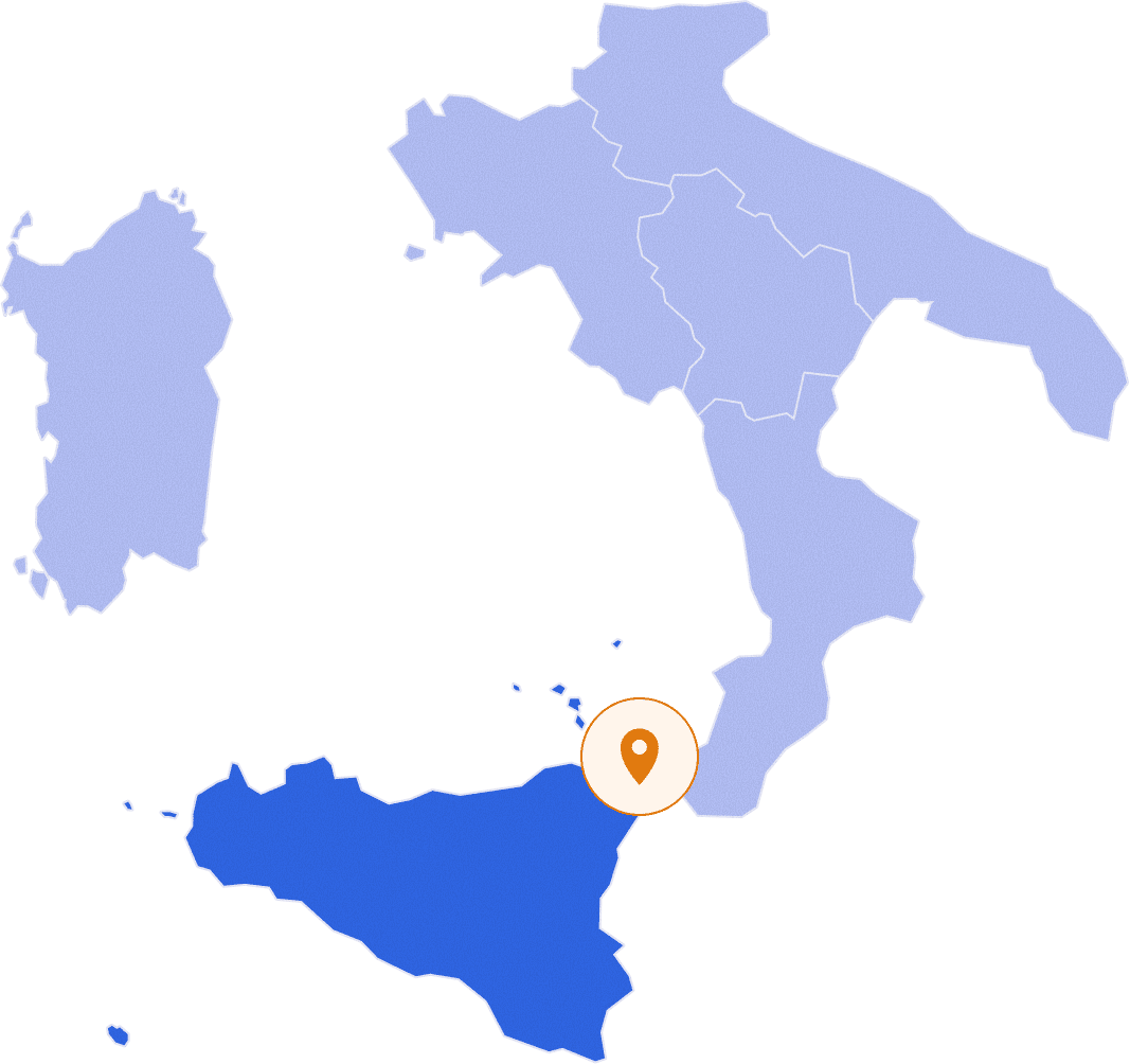 Mappa della provincia di Messina